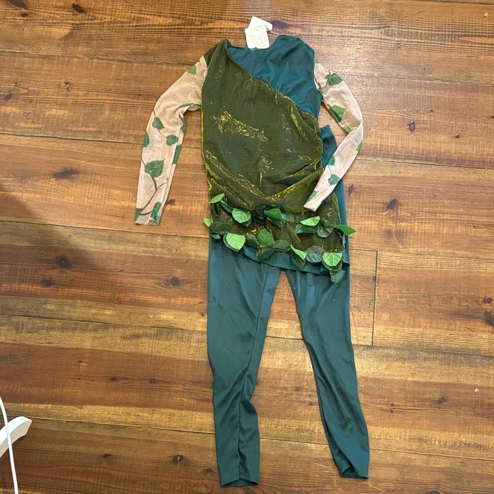Girl’s poison ivy costume California Costumes Enchanted Green Leaf Outfit